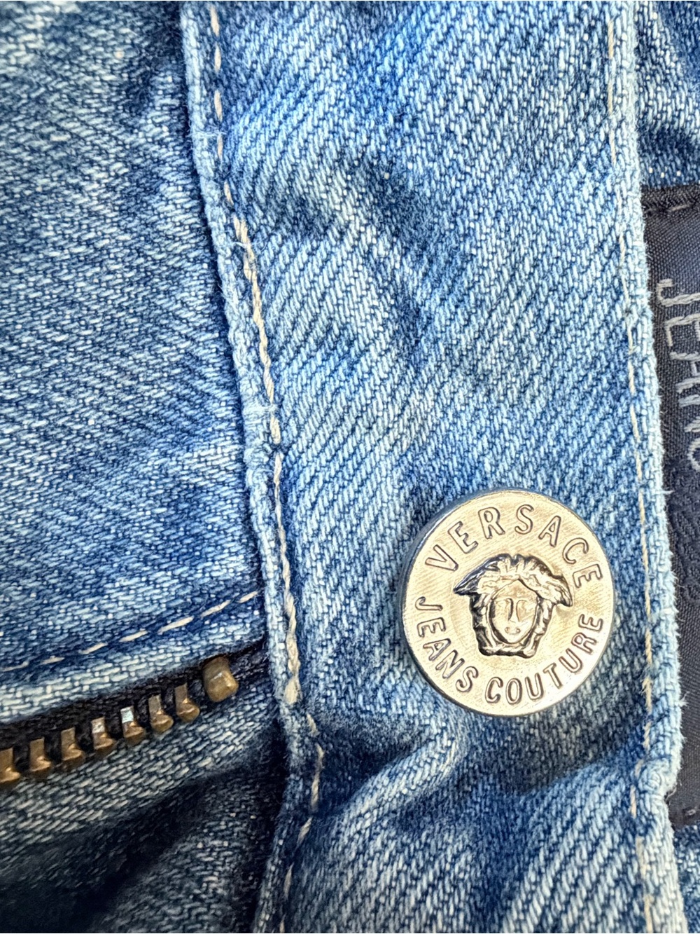 🔥 Vintage Y2K Versace Jeans Couture Medusa Jeans 30/44 - Picture 5 of 9